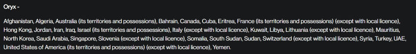 oryx gaming restricted countries at fortunejack